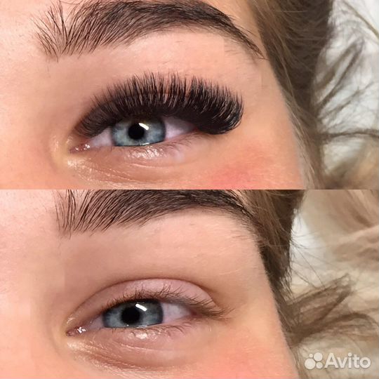 Наращивание ресниц на дому
