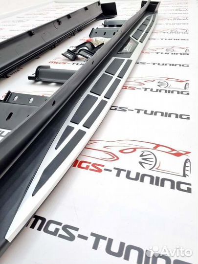 Пороги Hyundai SantaFe 2012-2018г