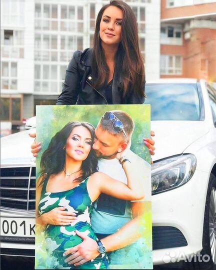 Портрет по фото на холсте в Ростове-на-Дону