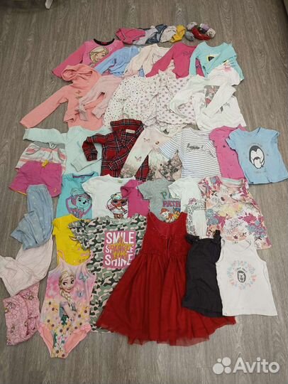 Пакет вещей от 0 до 6 лет для девочки