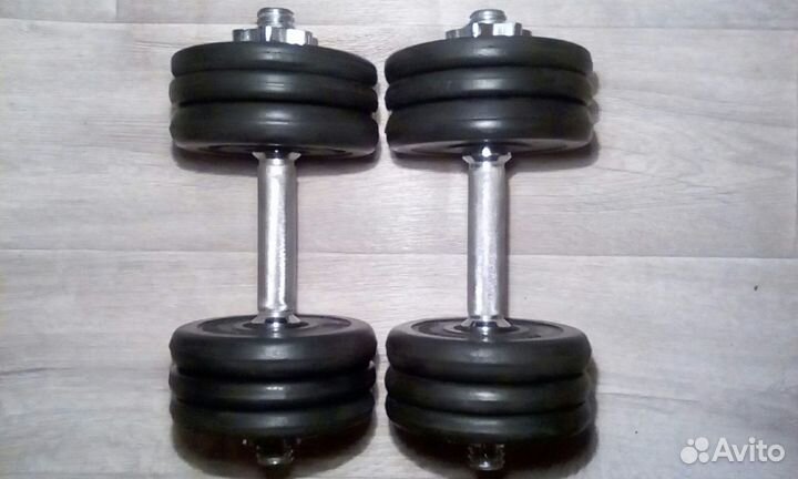 Гантели обрезиненные наборные по 13,4 кг