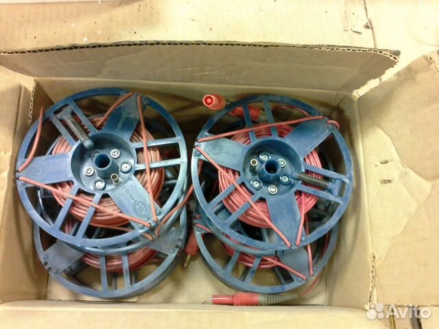 Провод измерительный с разъёмом банан на катушке