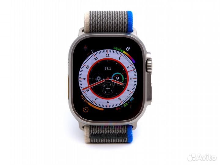 Watch Ultra 49 мм Titanium Case with Blue/Grey Tra