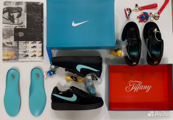 Nike air force 1 low tiffany Натуральная замша