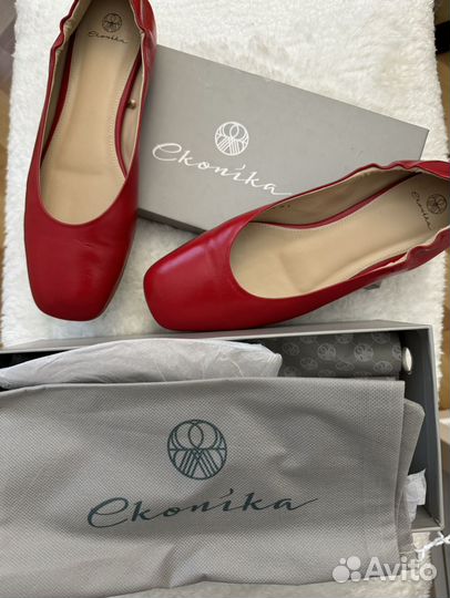 Балетки Ekonika натуральная кожа
