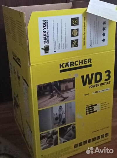 Строительный пылесос karcher wd 3p v-17/4/20