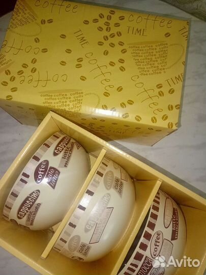 Набор чашек для супа разноцветные