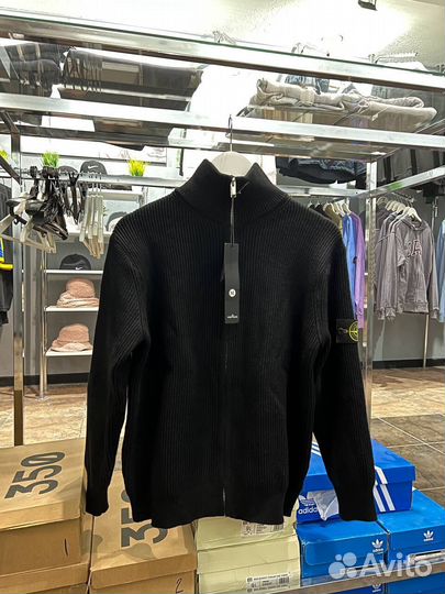 Кофта на молнии Stone island (фул-зип)