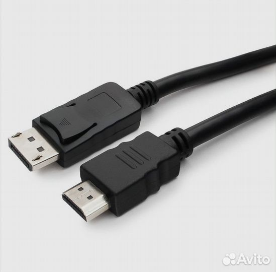 Кабель DisplayPort-hdmi, 1,8 м, черный