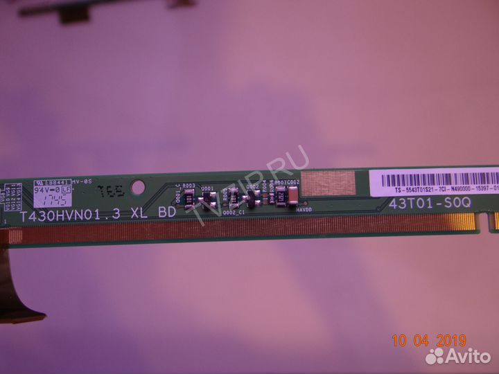 T430HVN01.3 XL/XR; 43T01-S0Q; 43T01-S0R