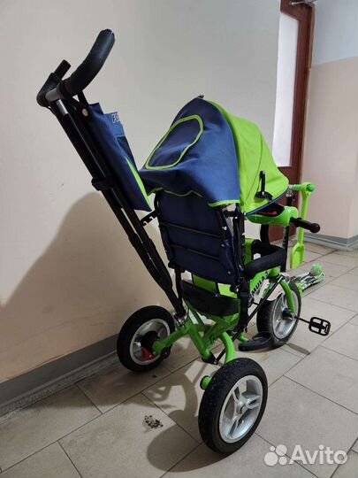 Детский велосипед с родительской ручкой