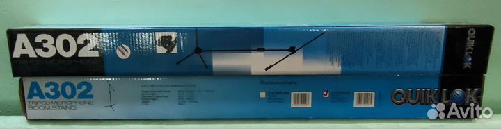 Телескопическая микрофонная стойка Quik Lok A302bk