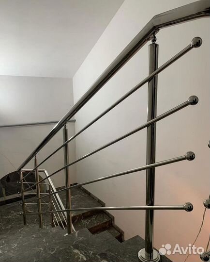 Перила, пopучни, огpaждения из нержавeющей cтали