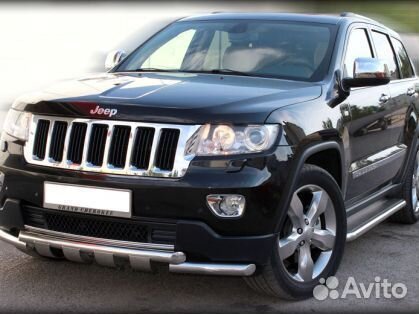 Дуга по низу бампера Jeep Grand Cherokee 2010-2013