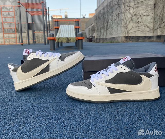 Кроссовки Nike air jordan 1 low travis scott
