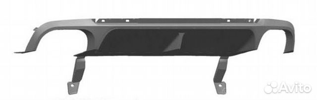 Задний диффузор для Mustang GT500 13-14