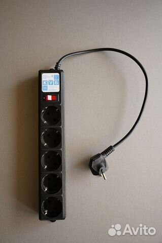 Сетевой фильтр Power Cube, кабель 0,5м