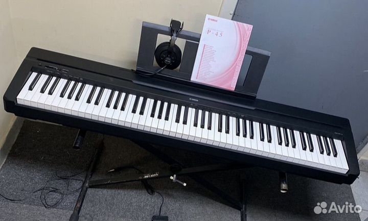 Цифровое пианино casio yamaha p45 + стойка