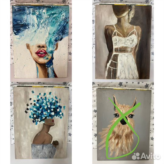 Картина рисунок масло