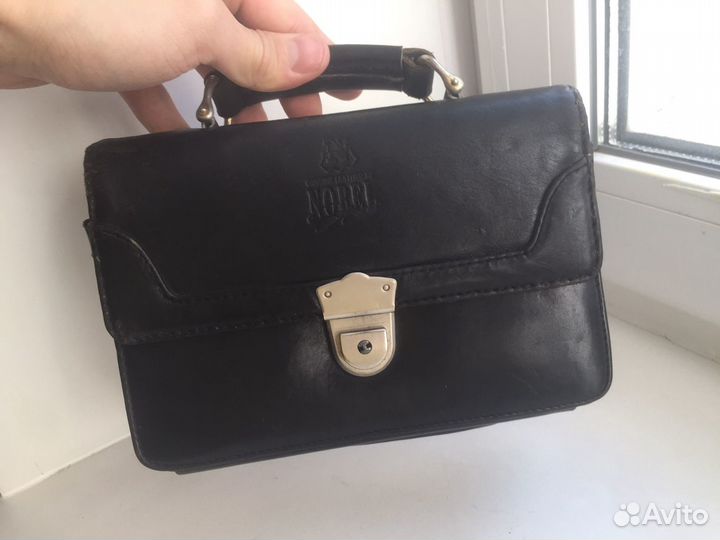 Барсетка кожаная мужская