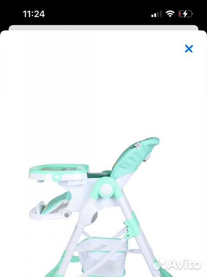 Стульчик для кормления babyton happy animals green