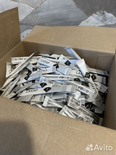 Сахар в пакетиках