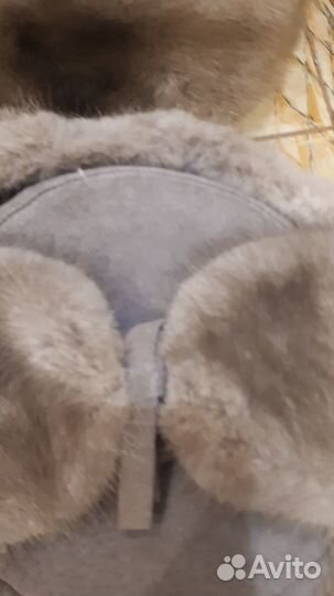 Шапки-ушанки из норки, замши и каракуля