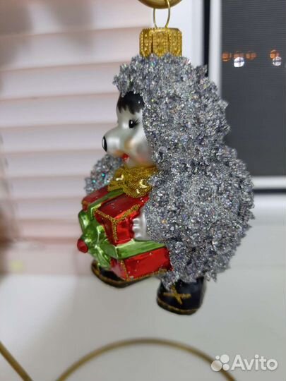 Елочная игрушка стекло