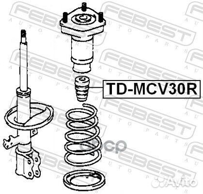 Отбойник амортизатора toyota camry 01- задн. TD