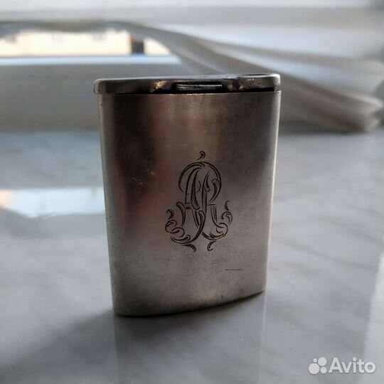 Спичечница серебро
