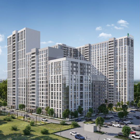 2-к. квартира, 44,6 м², 9/25 эт.