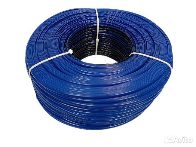 Искусственный ротанг; 6мм; синий; полутрубка