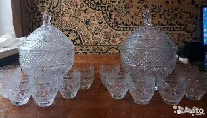 Крюшонница хрусталь (чехия) Гост рьо 24 СССР