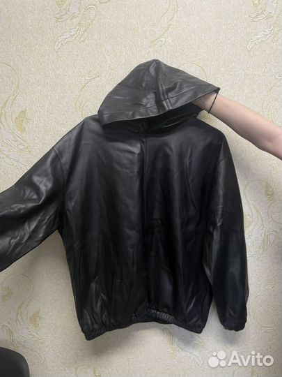 Кожаная кофта