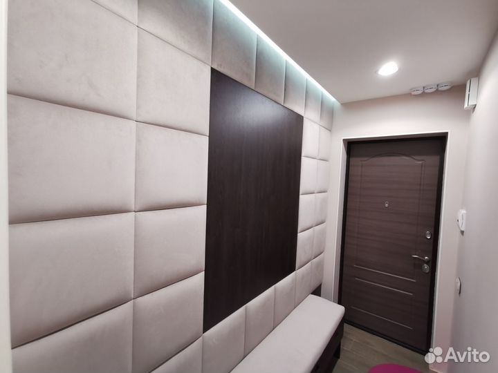 Мягкие стеновые панели в прихожей