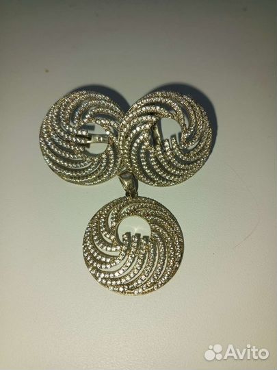Серьги серебро