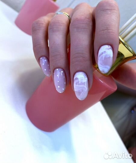 Комбинированный маникюр+покрытие гель-лаком