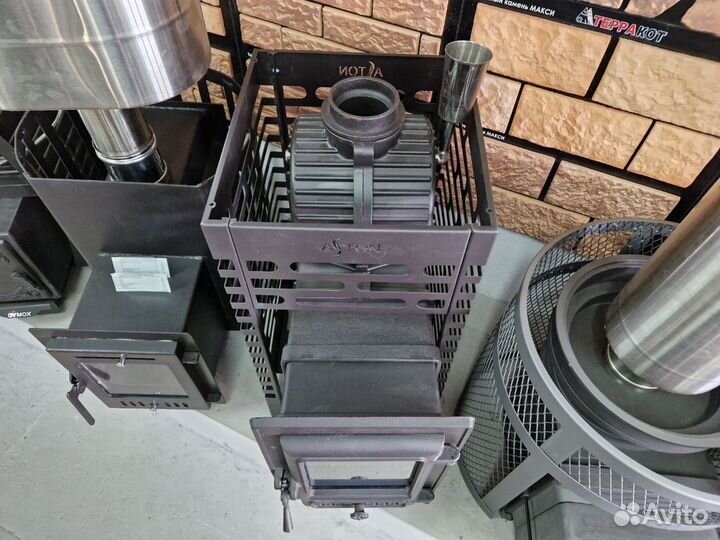 Чугунная печь для бани