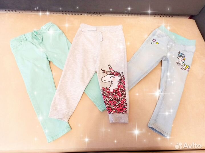 Большой пакет фирменной одежды на девочку92 98 104