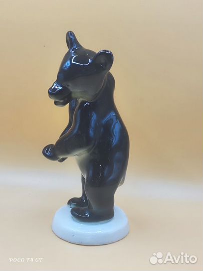 Фарфоровая статуэтка Мишка бурый лфз