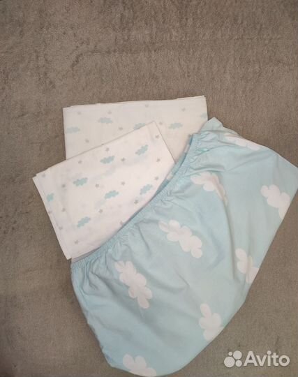 Комплект постельного белья IKEA в дет. кроватку