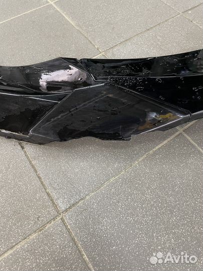 Передний сплиттер на Volkswagen Tiguan R Line 2021