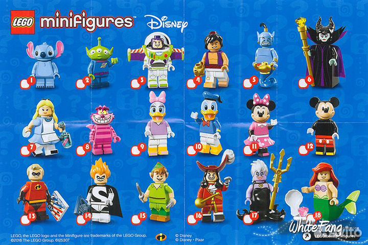 Lego Minifigures 13,14,16,17,18,21,22 серий
