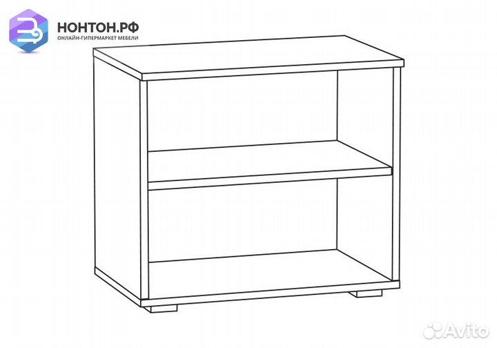 Тумба Лайн 13.234 дуб серый / белый глянец