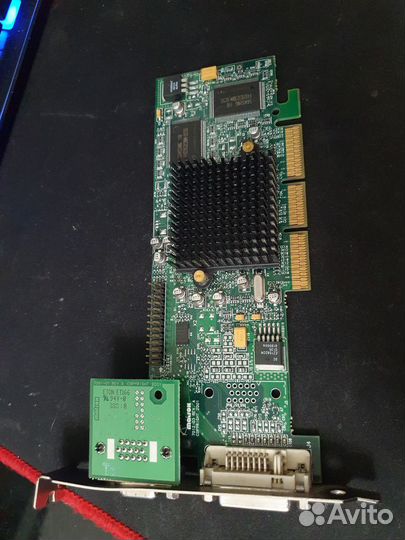 Видеокарта agp Matrox g55+mdha32db