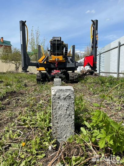 Монтаж винтовых свай