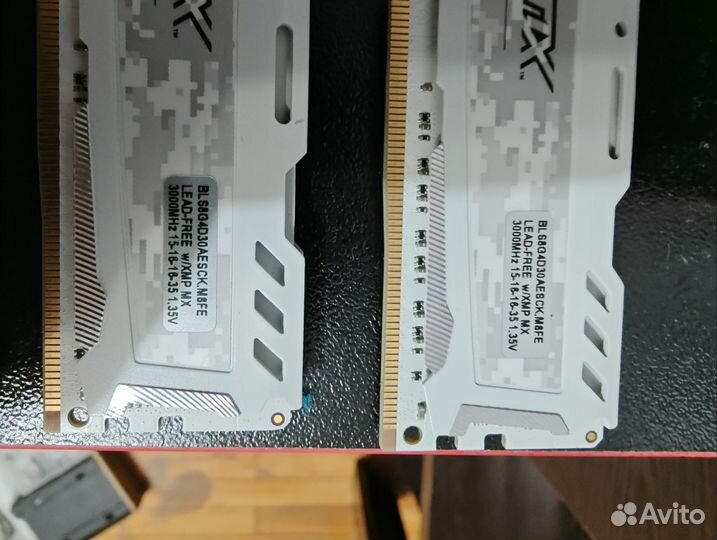 Оперативная память ddr4 Crucial ballistix 32 gb