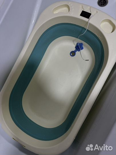 Ванночка для купания складная с термометром