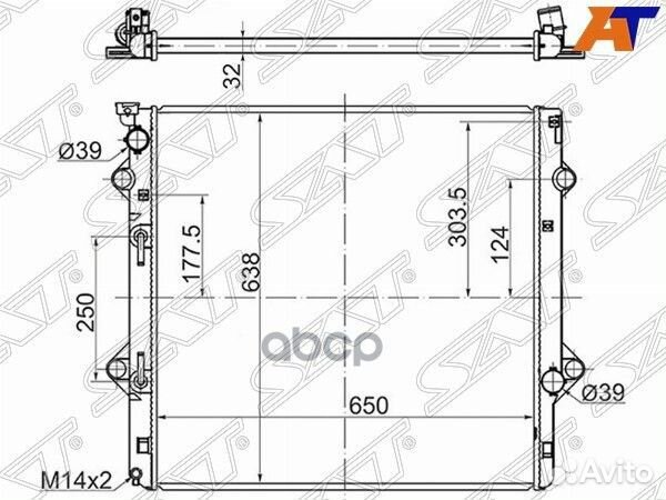 Радиатор Lexus GX 09-19 TY0009-GX460 Sat