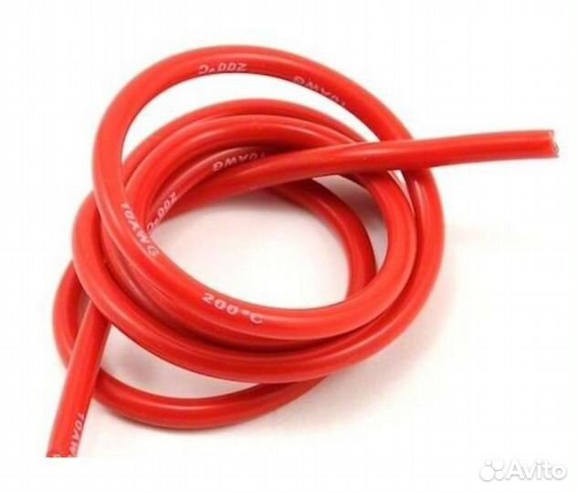 Провод ET 18AWG-SR красный, в силиконовой оплетке